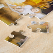 Kerstavond voor religieuze feestdagen legpuzzel (Zijkant)