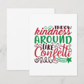 Kerstavond vriendelijkheid bedankkaart (Voorkant / Achterkant)