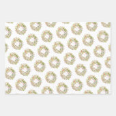 Kerstavond waterverf elegance trendy inpakpapier vel (Voorkant 2)