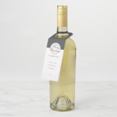 Kerstavond waterverf met zwarte houtskool flessenhanger (Schuin)