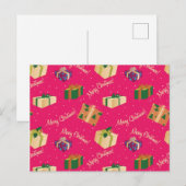 Kerstaxe pretdozen briefkaart (Voorkant / Achterkant)