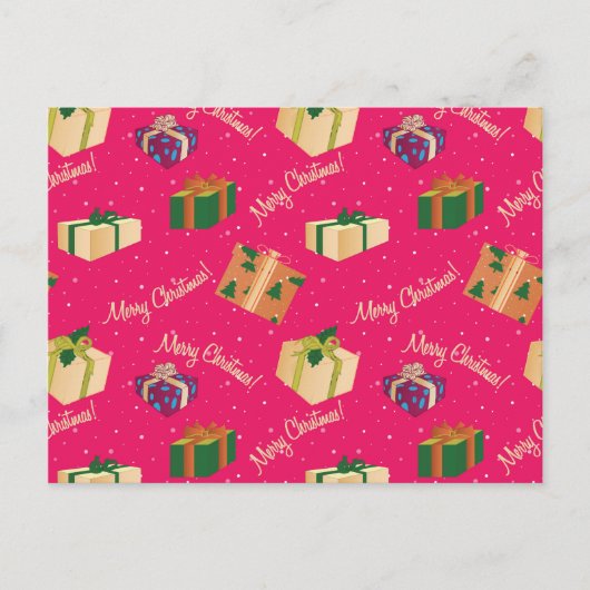 Kerstaxe pretdozen briefkaart (Voorkant)