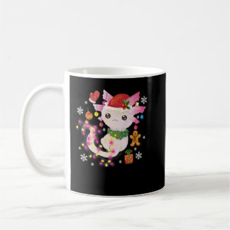 KerstAxolotl Santa Hat Light Anime Xmas voor G Koffiemok