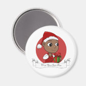 kerstbaby cartoon magnet magneet (Voorkant / Achterkant)