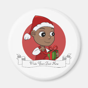kerstbaby cartoon magnet magneet