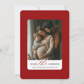 Kerstbaby Foto Aankondiging 'Hoe Meer Zelen Hoe Me (Voorkant)