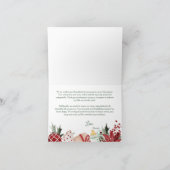 kerstBaby shower Bedankkaart (Binnen)