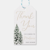 kerstBaby shower Cadeaulabel (Voorkant)