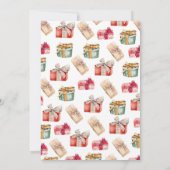 kerstBaby shower Kaart (Achterkant)