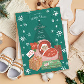kerstBaby shower Kaart