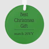 kerstBaby Sonogram Afbeelding Gift Ornament (achterkant)