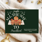 Kerstbaby Zwangerschapsaankondiging Feestdagenkaart