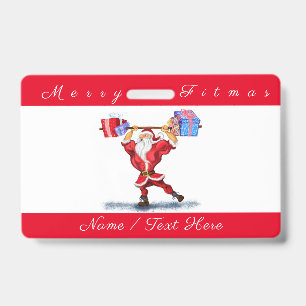 Kerstbadge gepersonaliseerd badge