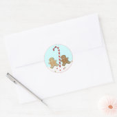 kerstbakken ronde sticker (Envelop)