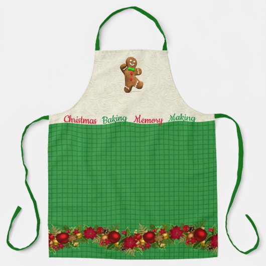 kerstbakkerij-knabberman die herinneringen maken schort (Voorkant)