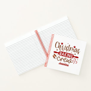 Kerstbakkerij naam toevoegen aan je eigen recept notitieboek