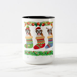Kerstbakkerskoks met hoge pap tweekleurige koffiemok