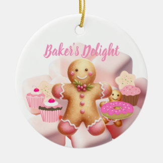 Kerstbakrecepten Gemberkoekman Keramisch Ornament