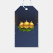 Kerstbal Balls Pine Tree Branliday Cadeaulabel (Achterkant)