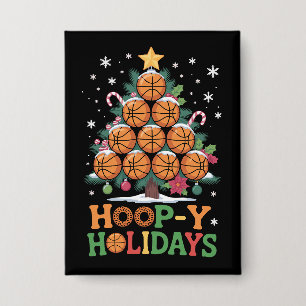 Kerstbal Basketbal Kerstvakantie Sport Button