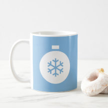 Kerstbal Blauwe Koffiemok