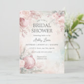 Kerstbal bruidsdouche kaart (Staand voorkant)