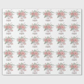 kerstbal cadeaupapier (Vlak)