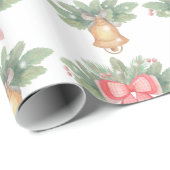 kerstbal en boom cadeaupapier (Rol Hoek)