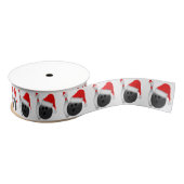 kerstbal en pan grosgrain lint (Spoel)