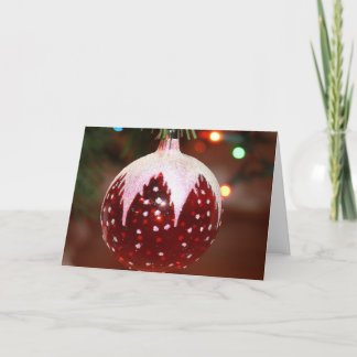 kerstbal feestdagen kaart