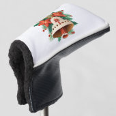 kerstbal golfheadcover (3/4 voorkant)
