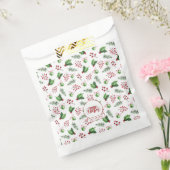 Kerstbal Hulstbessen Dennnen Monogram Bedankzakje (Gezegeld)