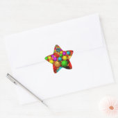 Kerstbal Jamboree Ster Sticker (Envelop)