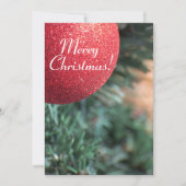 kerstbal kaart (Voorkant)