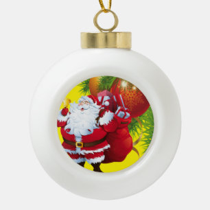 Kerstbal Keramiek Ornament, Sinterklaas Keramische Bal Ornament