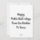 kerstbal kerstman feestdagenkaart (Achterkant)