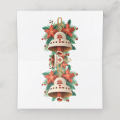 kerstbal klantenkaartje (Binnenkant ongevouwen)