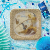 kerstbal papieren bordje (Feest)