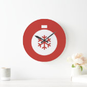 Kerstbal rode grote klok (Huis)