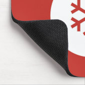 Kerstbal rode Muismat (Hoek)