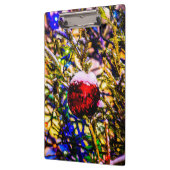 Kerstbal rood klembord (Links)