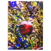 Kerstbal rood klembord (Achterkant)