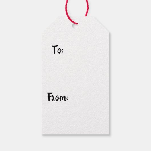 kerstbal Santa Hat Pickle Cadeaulabel (Achterkant)