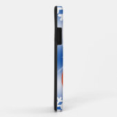 kerstbal Snowflake blauw wit rood Case-Mate iPhone Case (Achterkant/rechts)