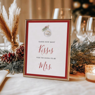 Kerstbal Winterraadspel: Raad Hoeveel Poster