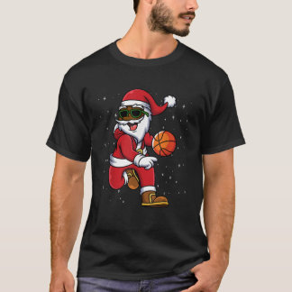 Kerstbal zwarte Afrikaanse kerstman T-shirt