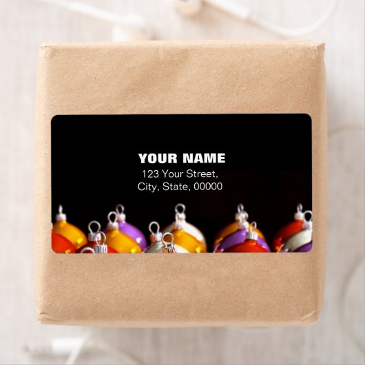 kerstballen 3D Art Adresetiketten Etiket (Insitu)