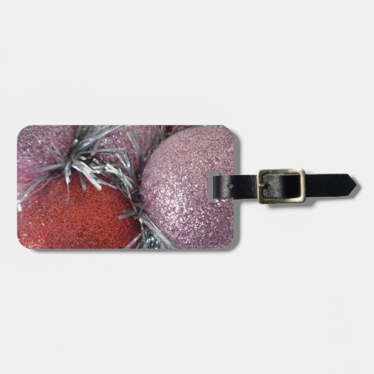 kerstballen bagagelabel (Voorkant horizontaal)