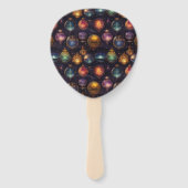 Kerstballen Handventilatoren Handwaaier (Voorkant)