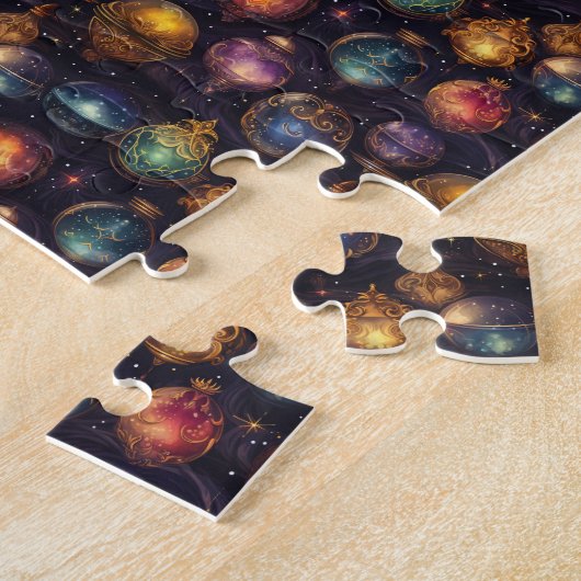 Kerstballen Jigsaw puzzel (Zijkant)